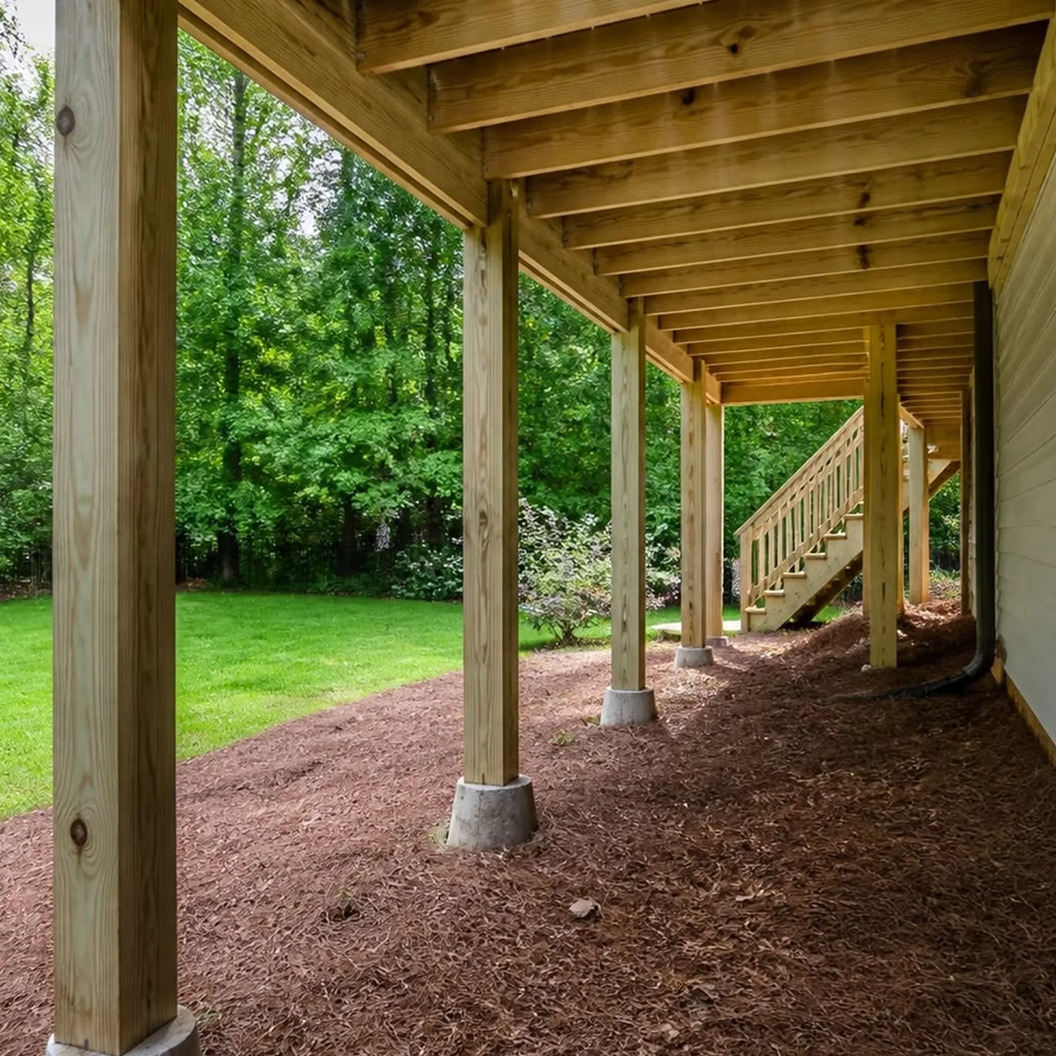deck structure close-up for maintenance