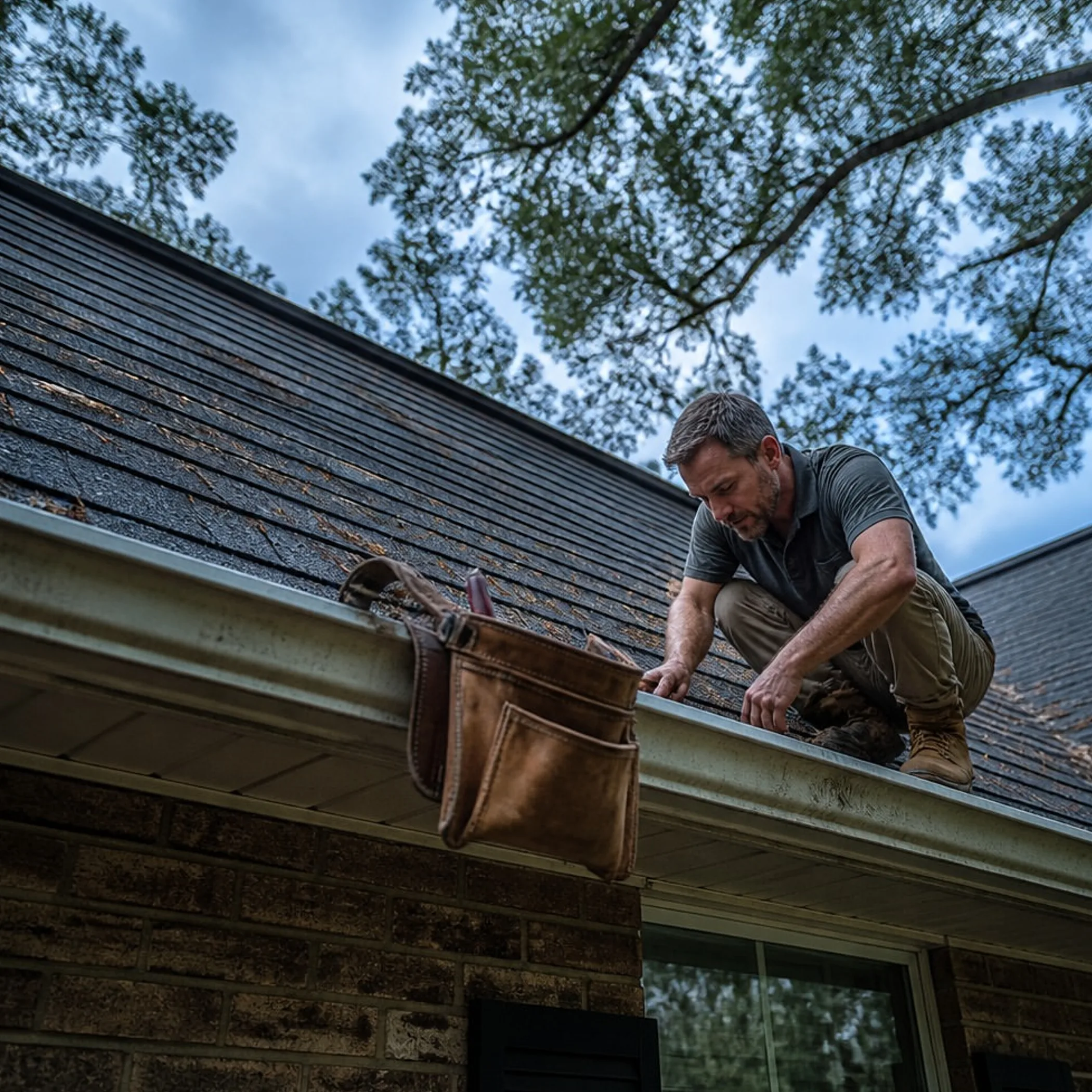 house exterior with maintenance tools